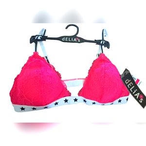 Delia's new with tags hot pink bralette